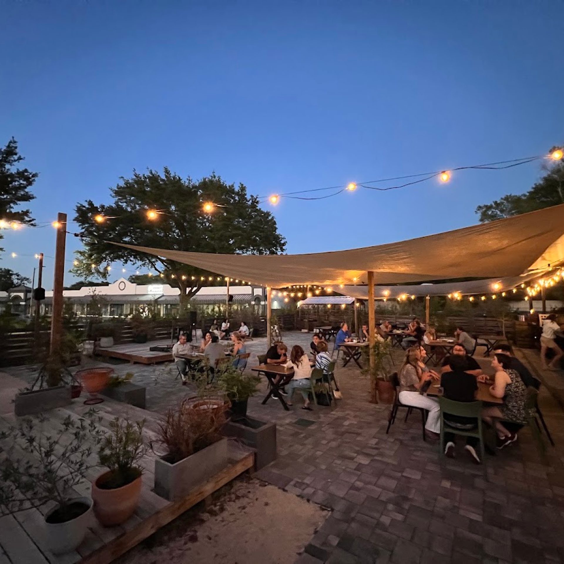 The patio at Runabout