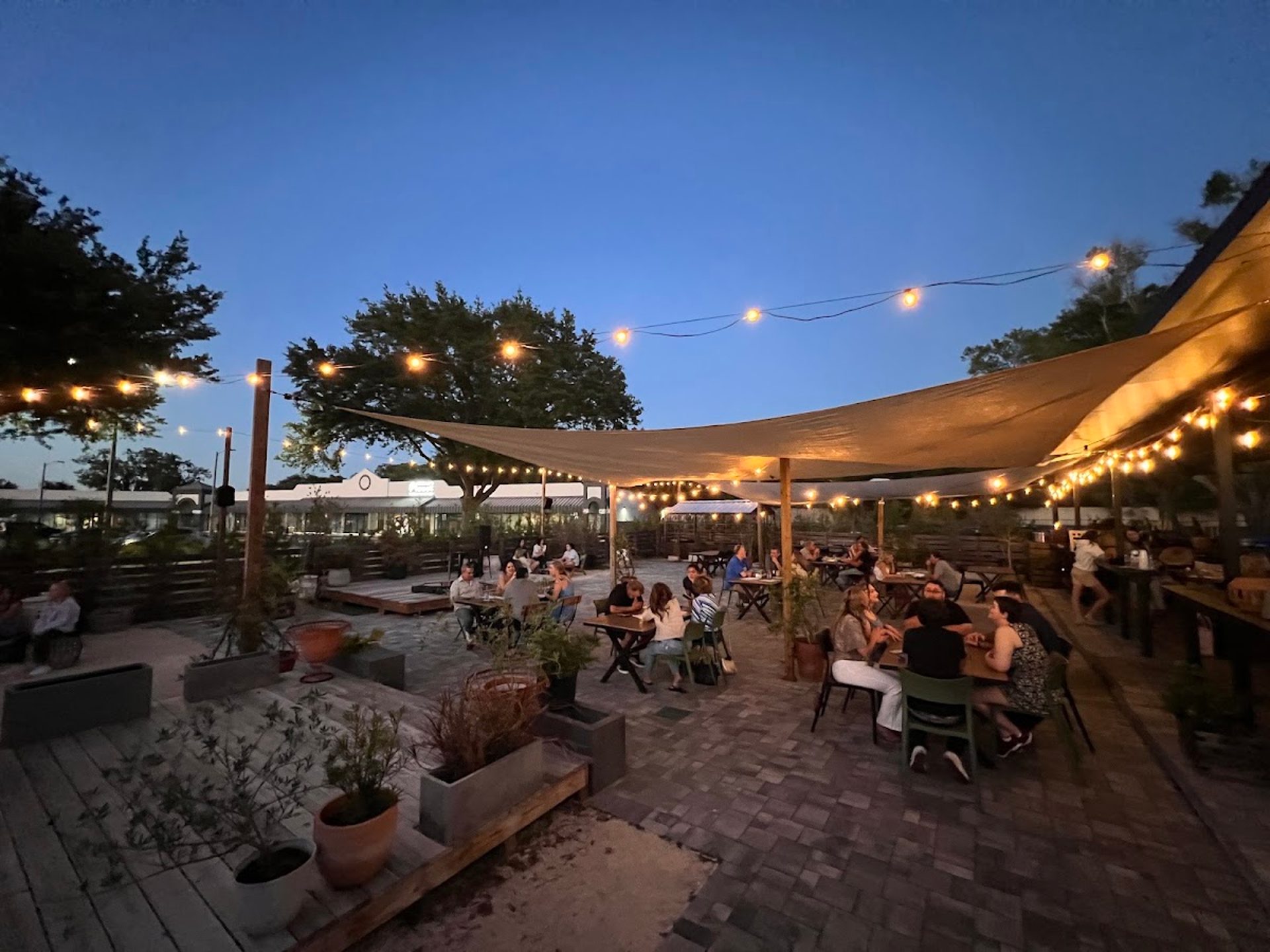 The patio, the TVs, the regulars