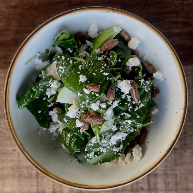 Arugula and Spinach Salad.