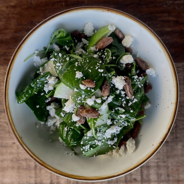 Arugula and Spinach Salad.