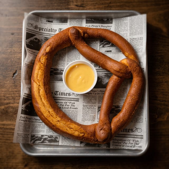 Hot & Crispy Jumbo Pretzel.